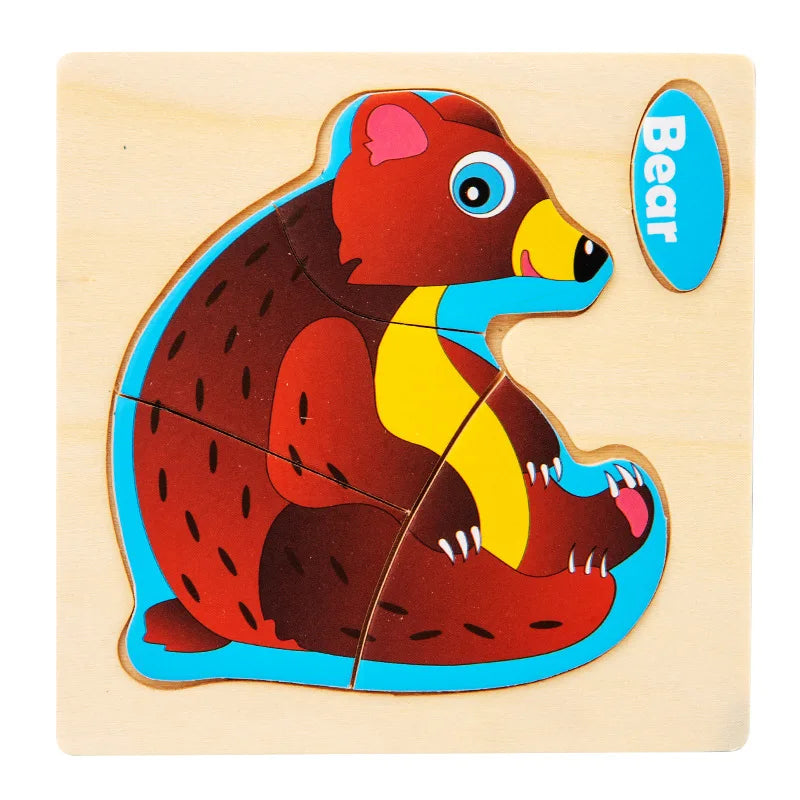 Animal 3D Wooden Puzzle