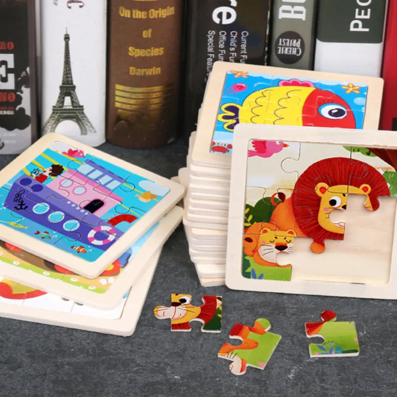Wooden Aqua Puzzles Toys