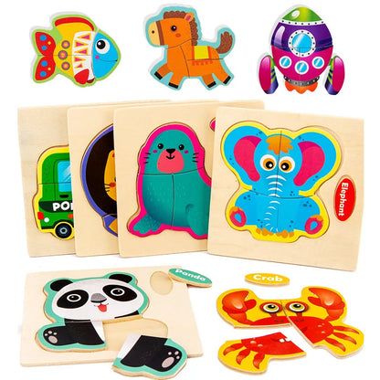 Animal 3D Wooden Puzzle