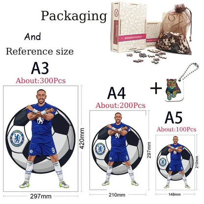 Football Player Wooden Puzzle