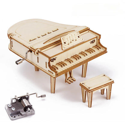 Piano Music Box Wooden 3D Puzzle