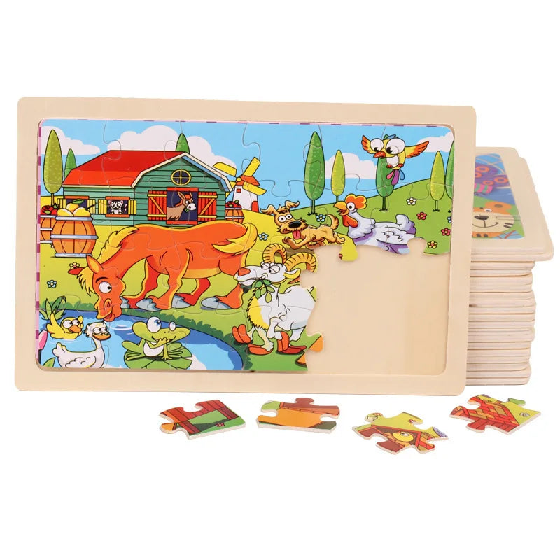 Early Educational Wooden Puzzles