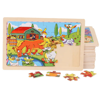 Early Educational Wooden Puzzles
