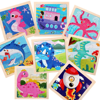 Wooden Aqua Puzzles Toys