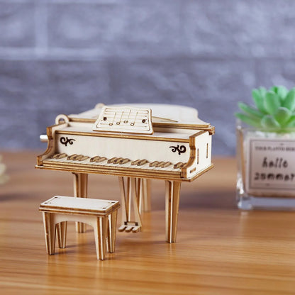 Piano Music Box Wooden 3D Puzzle