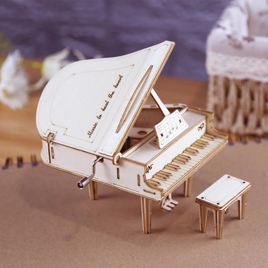 Piano Music Box Wooden 3D Puzzle