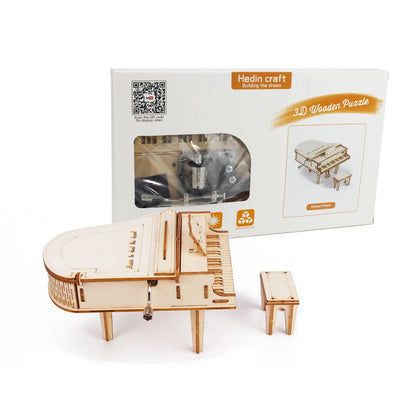 Piano Music Box Wooden 3D Puzzle